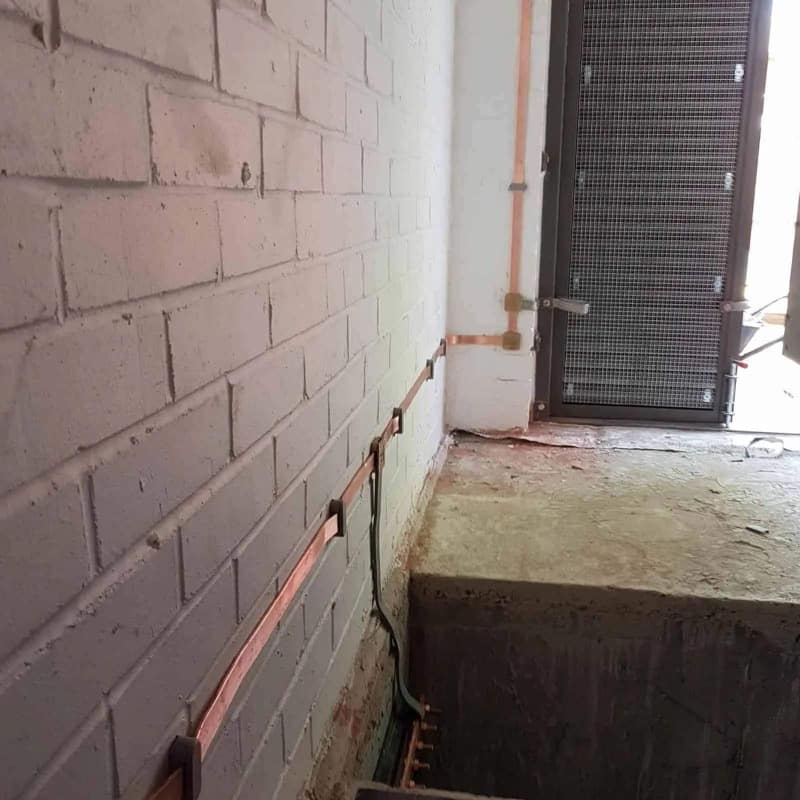 Earthing System Installed from the Top to the Bottom of the Building