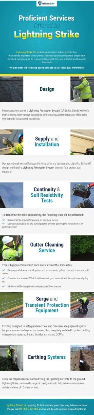 Proficient Services offered by lightning strike brochure