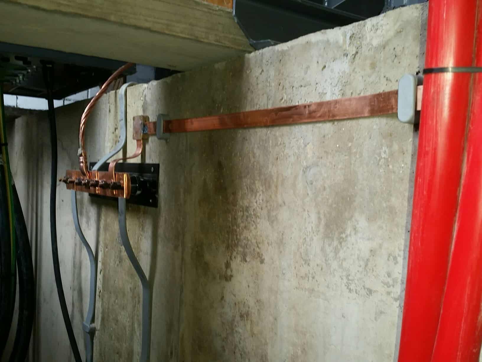 Earthing System Attached to Panel