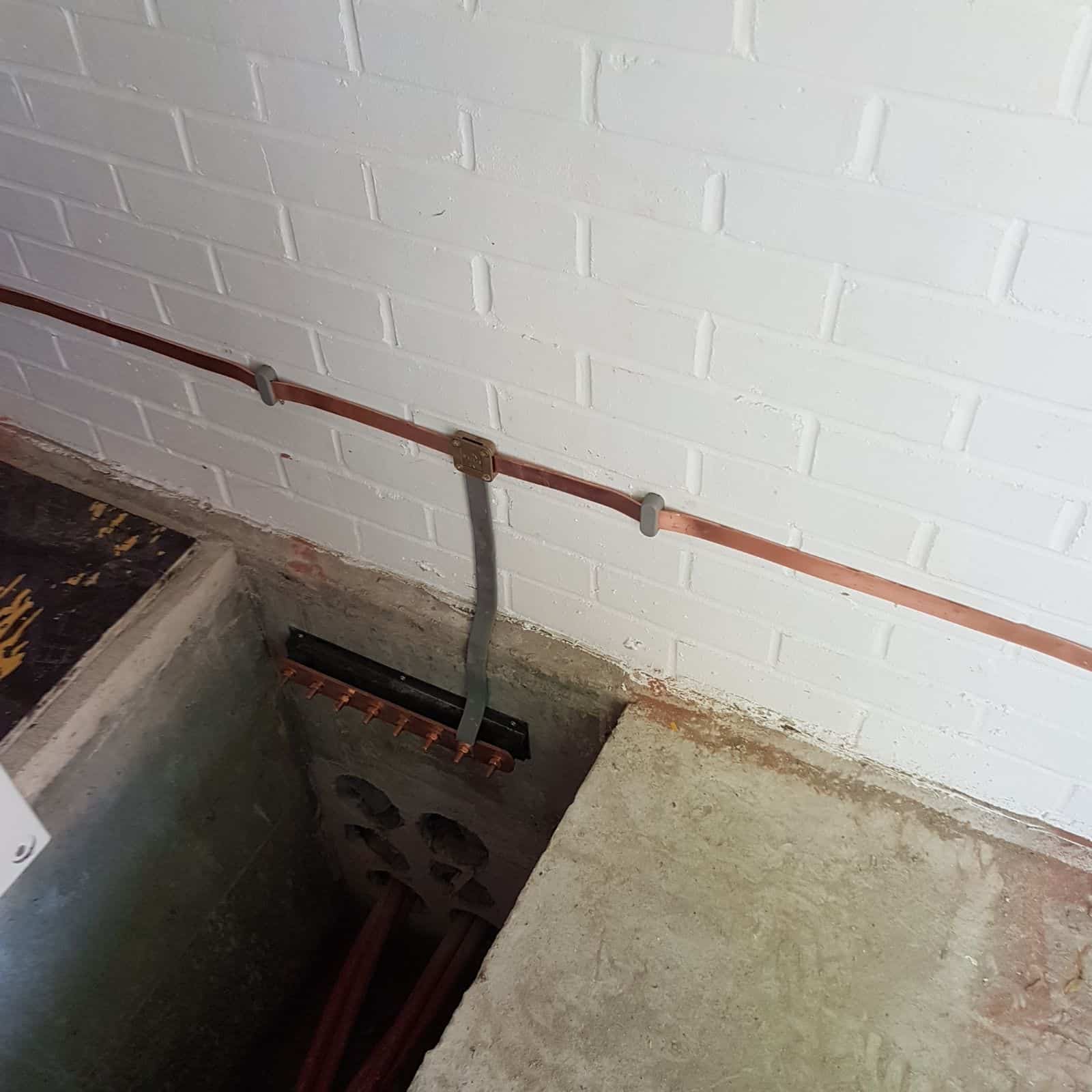Earthing System with Cables Below