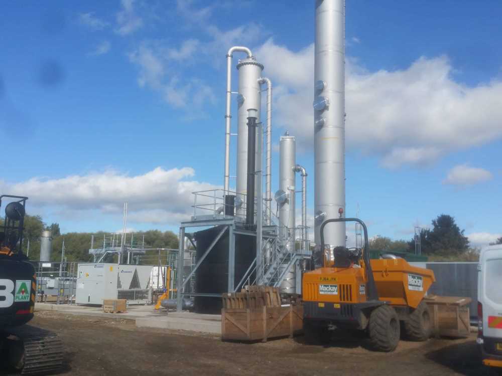 Commercial Chimney Stacks with Digger