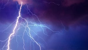 Lightning Strike at Night